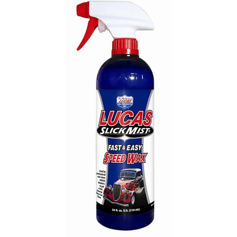 LUCAS SLICK MIST SPRAY ON SPEED WAX – 24 OUNCE / 12 PER CASE