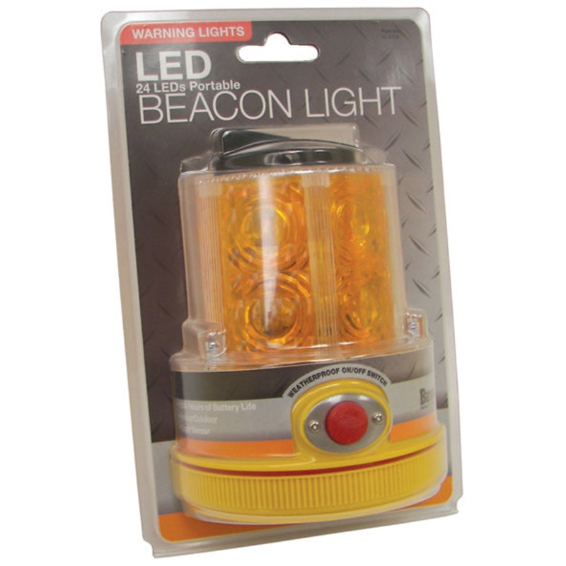 MAGNETIC BATTERY OPERATED LED BEACON – AMBER