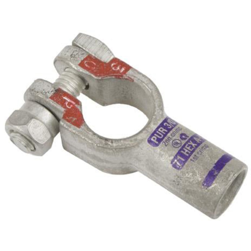 1 AWG TOP POST – STRAIGHT CRIMP/SOLDER NEGATIVE BATTERY TERMINAL