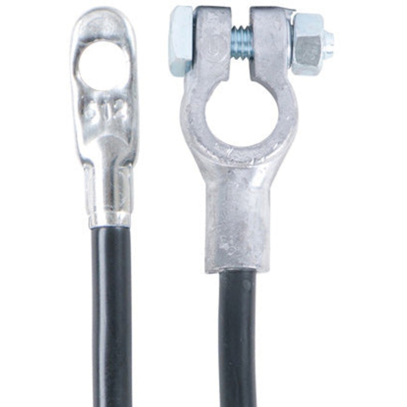 14 INCH TOP POST BATTERY CABLE – 1 GAUGE WITH BLACK COVER