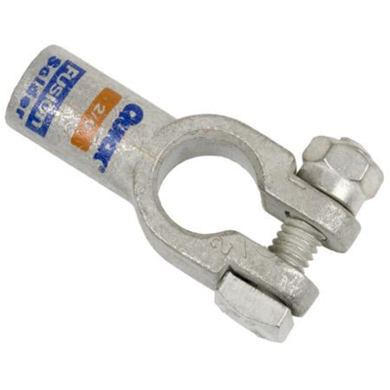 2/0 AWG TOP POST – STRAIGHT CRIMP/SOLDER POSITIVE BATTERY TERMINAL