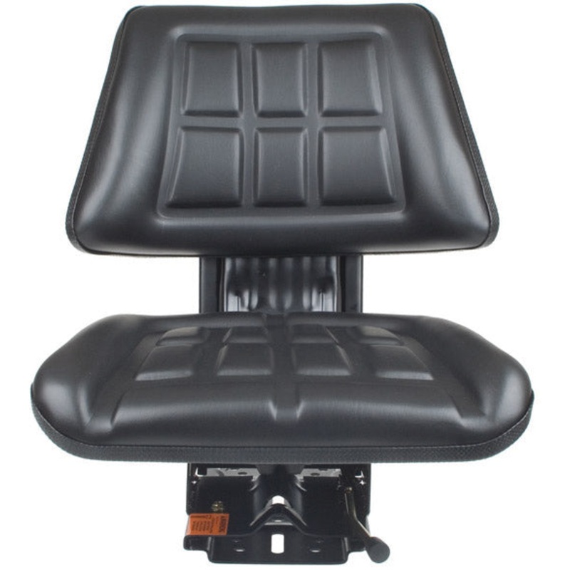 BLACK UNIVERSAL SUPSENSION TRACTOR SEAT WITH TRAPEZOID BACK