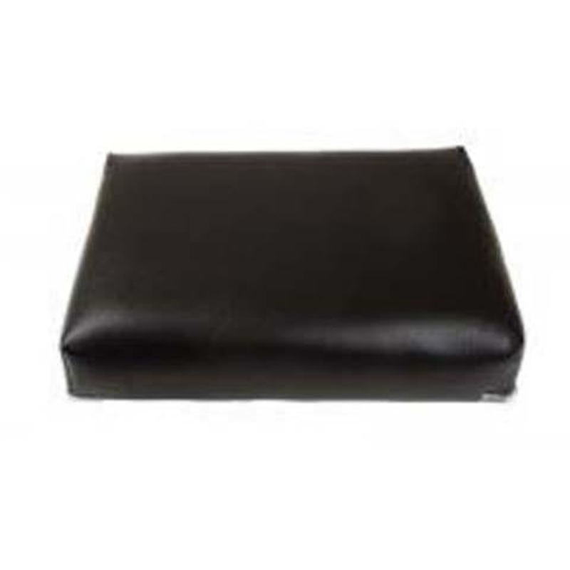 BLACK VINYL ALL-WEATHER SEAT CUSHION
