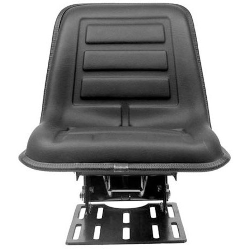 COMPACT TRACTOR SEAT WITH SUSPENSION – FOR NARROW APPLICATIONS – BLACK VINYL