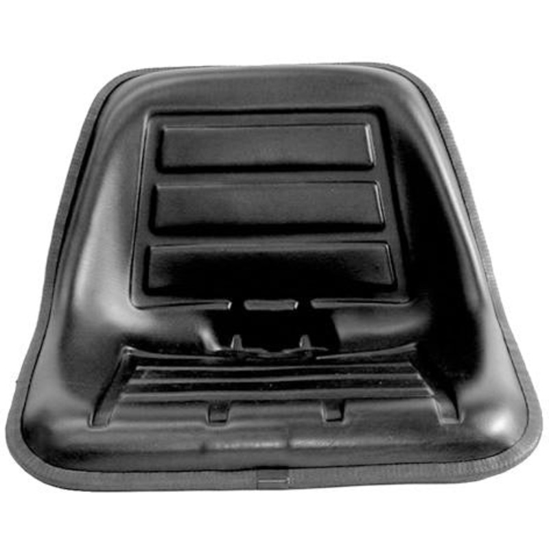 COMPACT / UTILITY TRACTOR SEAT – BLACK VINYL LOW BACK