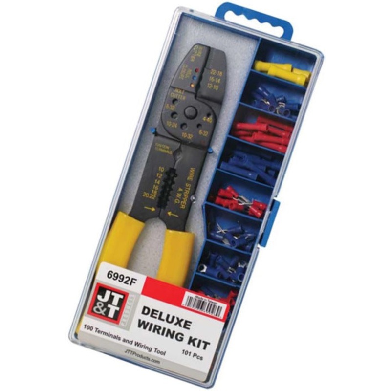 CRIMP/STRIP TOOL & 95 PIECE ASSORTMENT TERMINAL