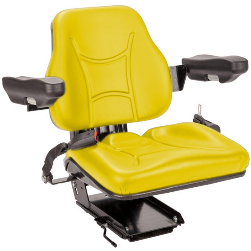 KING SIZE YELLOW UNIVERSAL TRACTOR SEAT WITH SUSPENSION