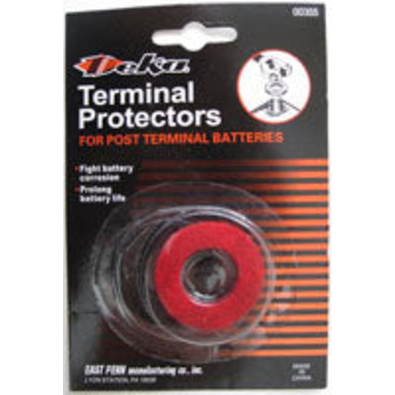 RED AND BLACK BATTERY POST WASHER SET – CLAMSHELL OF 2