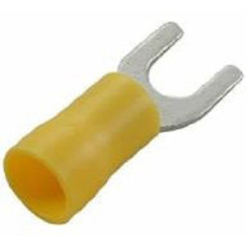 SPADE CONNECTOR INSULATED 12-10AWG YELLOW #10 14PK