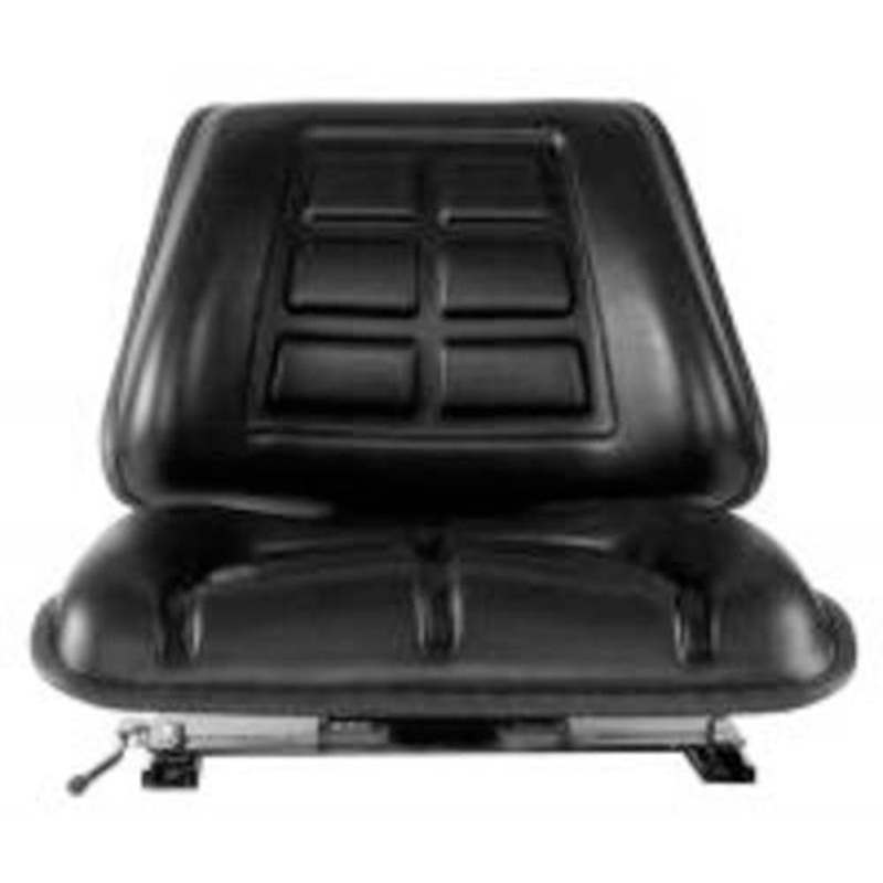 UNIVERSAL AG / INDUSTRIAL SEAT WITH SLIDE TRACK – BLACK VINYL