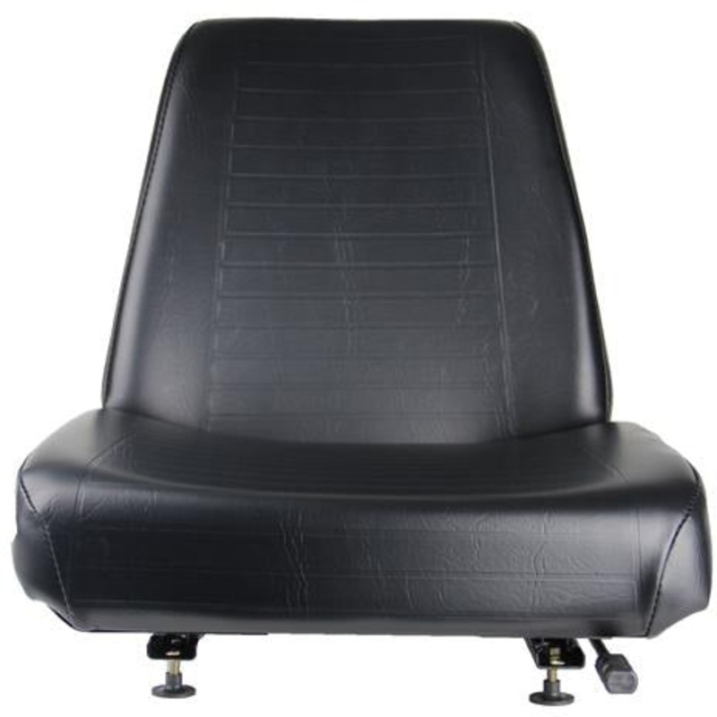 UNIVERSAL INDUSTRIAL STEEL PAN SEAT – BLACK VINYL