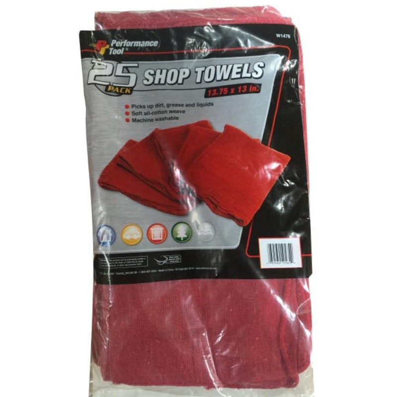 25 PACK SHOP RAGS