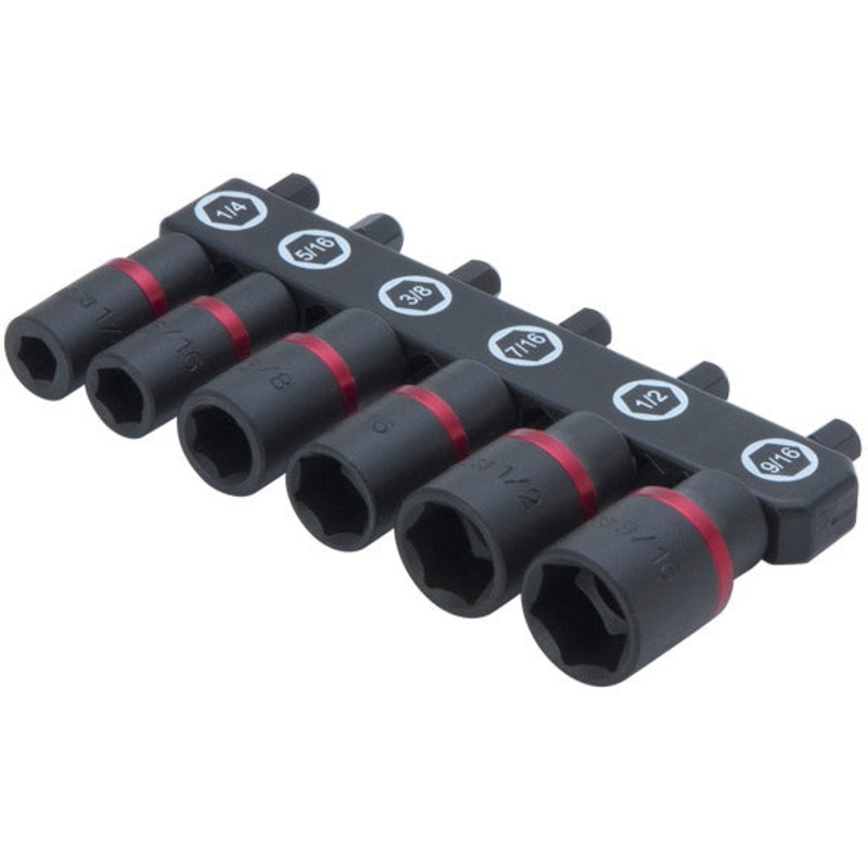6 PIECE METRIC NUT DRIVER SET