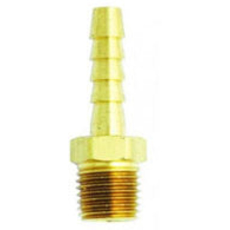 BRASS HOSE END 3/8 INCH X 3/8 INCH NPT 2/CARD