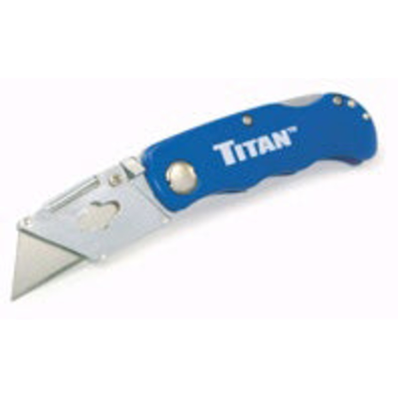 FOLDING POCKET UTILITY KNIFE-BLUE