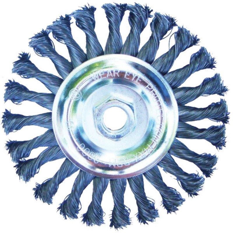 KNOT END WIRE WHEEL – 4 X 1/2 X (5/8X11,M10X1.25,M10X1.5) FOR ANGLE GRINDER