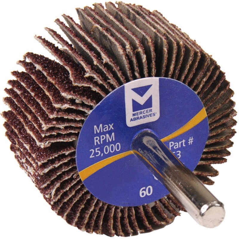 MOUNTED FLAP WHEEL – 2 X 1 WITH 1/4 SHANK – 80
