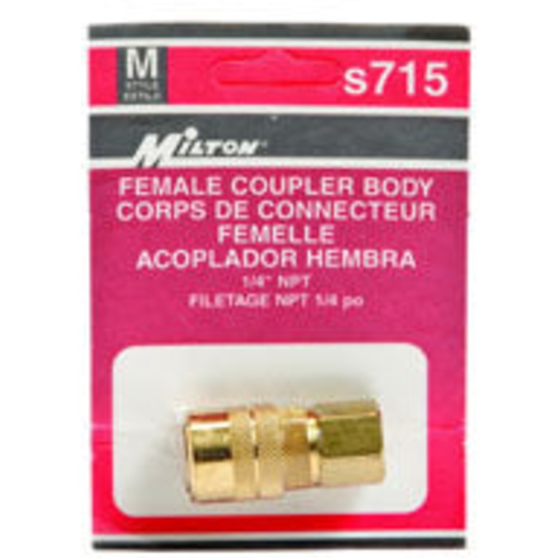 MILTON AIR COUPLER – 1/4 INCH NPTF
