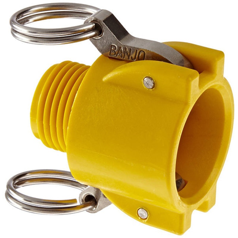 QUICK COUPLER FOR GARDEN HOSES –  3/4 FEMALE COUPLER X 3/4GARDEN HOSE MALE THREAD