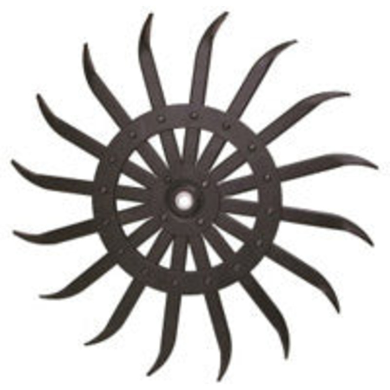 21 INCH ROTARY HOE WHEEL – BLACK