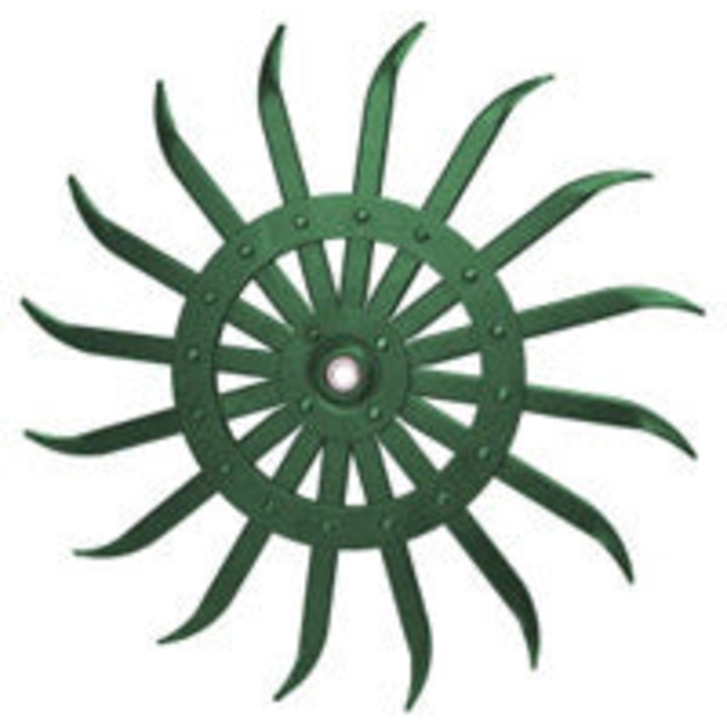 21 INCH ROTARY HOE WHEEL – GREEN