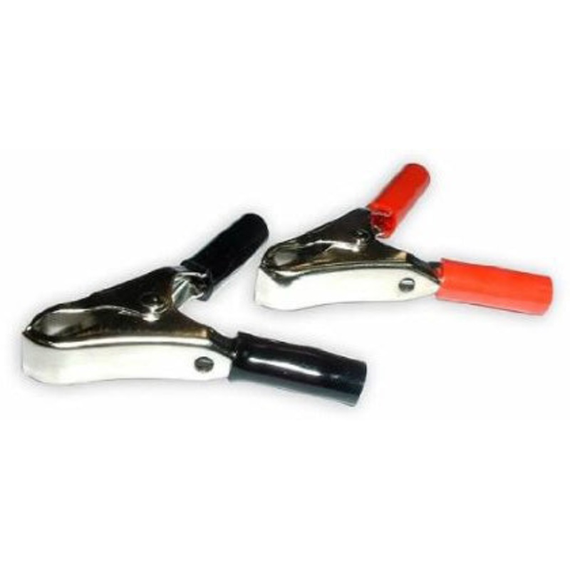 30 AMP INSULATED ALLIGATOR CLAMPS – PAIR