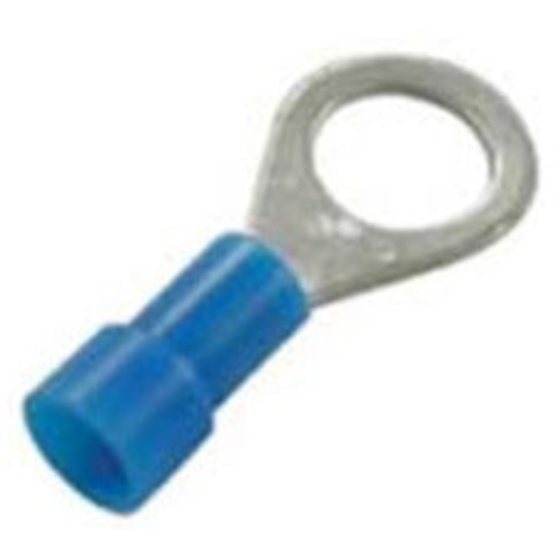 RING TERMINAL INSULATED BLUE 16-14AWG 3/8 14PK