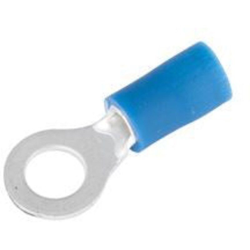 RING TERMINAL INSULATED BLUE 16-14AWG #8 19PK
