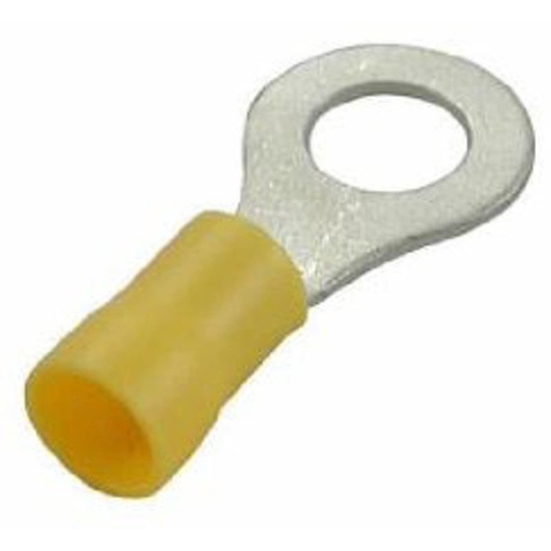 RING TERMINAL INSULATED YELLOW 12-10AWG 5/16 12PK