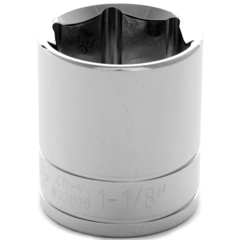 1-1/8 INCH X 6 POINT STANDARD IMPACT SOCKET – 1/2 INCH DRIVE