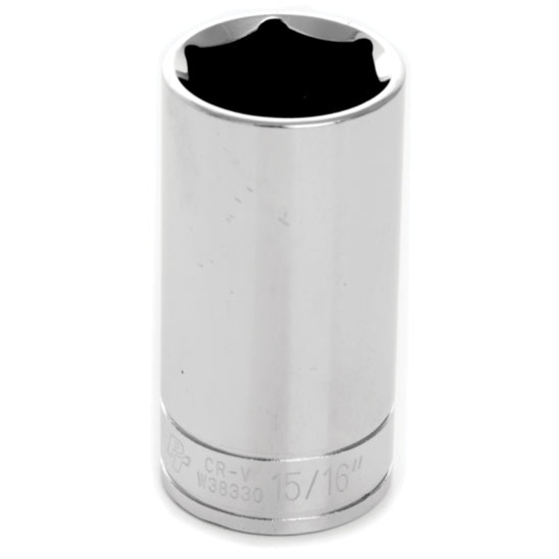 15/16 INCH X 6 POINT DEEP WELL IMPACT SOCKET – 3/8 INCH DRIVE