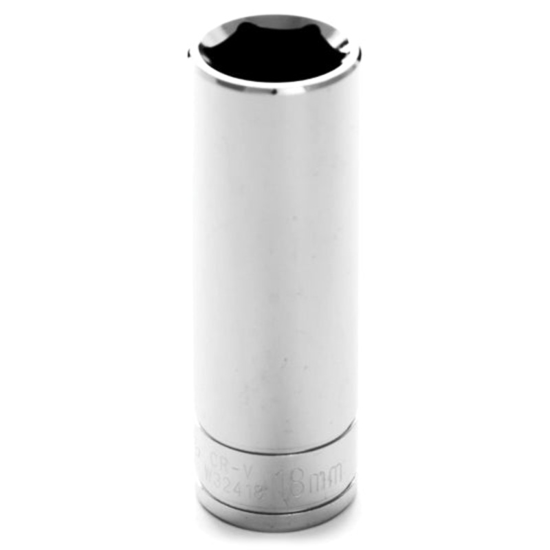 18MM X 6 POINT DEEP WELL IMPACT SOCKET – 1/2 INCH DRIVE
