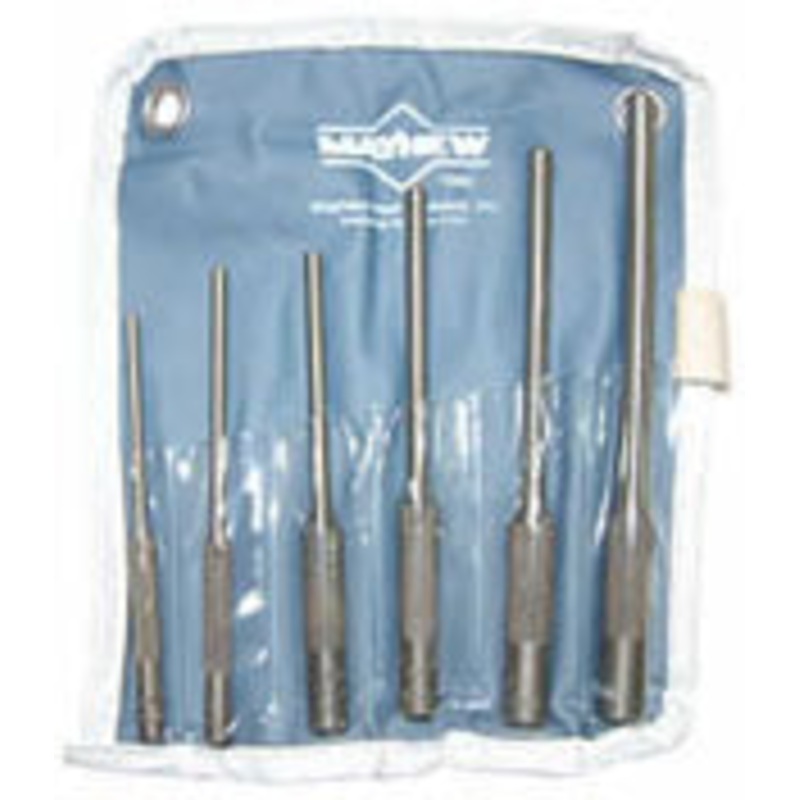 MAYHEW PILOT ROLL PIN PUNCH SET –  6 PIECE