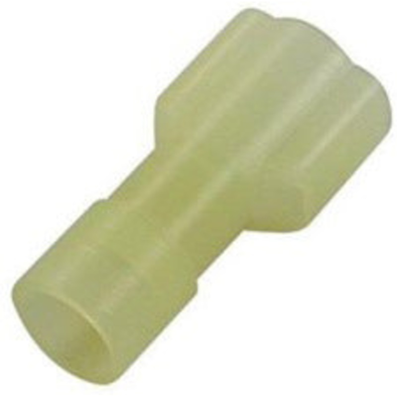 QUICK-SLIDE CONN YELLOW NYLON 12-10AWG 1/4 FEMALE 7PK