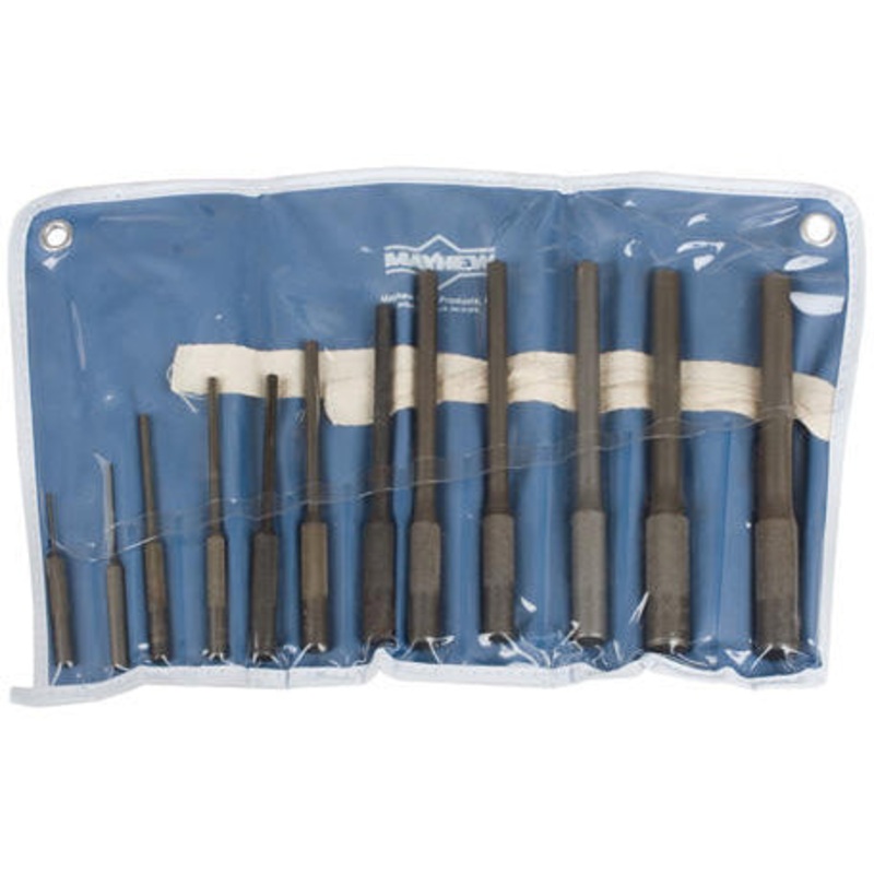 MAYHEW PILOT ROLL PIN PUNCH SET –  12 PIECE