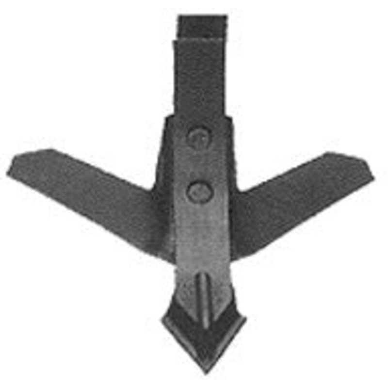 16 INCH HEEL SWEEP CHISEL PLOW SWEEP WITH 1/2 INCH BOLT HOLES