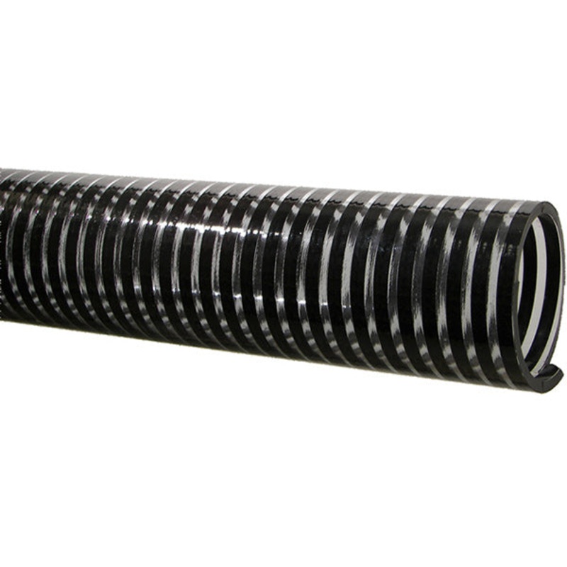 2-1/2 INCH SEED DELIVERY HOSE – CLEAR WITH BLACK SPIRAL