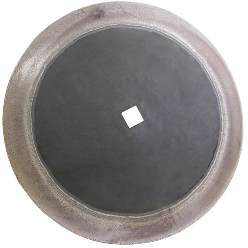 26 INCH X 1/4 INCH SMOOTH WEAR TUFF DISC BLADE WITH 1-1/2 INCH SQUARE AXLE