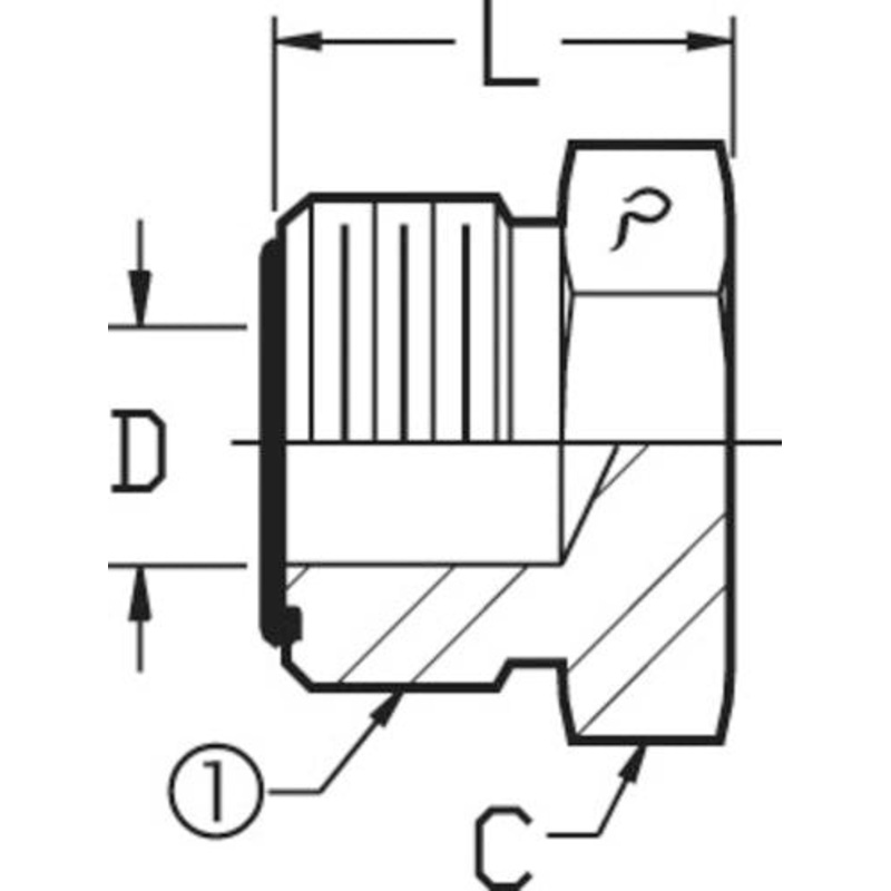 1/2 MALE OFS – PLUG – STEEL