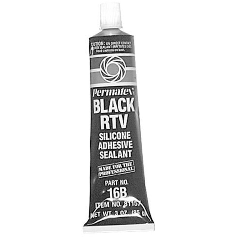 PERMATEX BLACK RTV SILICONE ADHESIVE SEALANT – 3 OUNCE TUBE