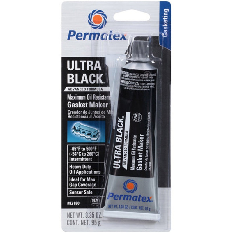 PERMATEX ULTRA BLACK HI-TEMP GASKET MAKER – 3.25 OUNCE TUBE
