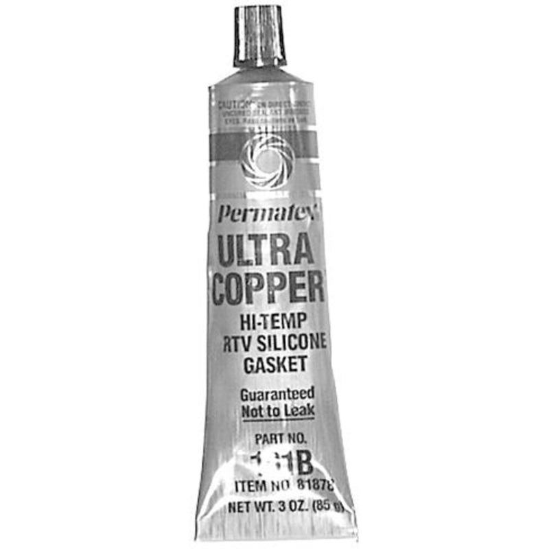 PERMATEX ULTRA COPPER HI-TEMP RTV SILICONE GASKET MAKER – 3 OUNCE TUBE