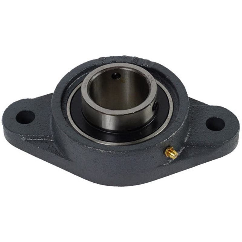 1-1/2 INCH 2 HOLE CAST IRON BEARING AND HOUSING – WITH SET SCREW SHAFT