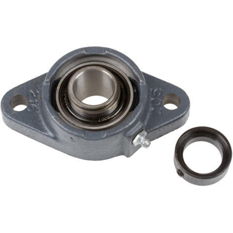 3/4  2 HOLE CAST IRON FLANGED BEARING – WITH ECCENTRIC LOCKING COLLAR