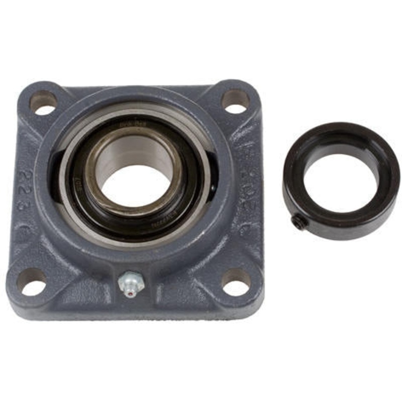4 HOLE CAST IRON FLANGE WITH 1-1/4 BEARING  – 62mm HOUSING    -ECCENTRIC LOCK COLLAR