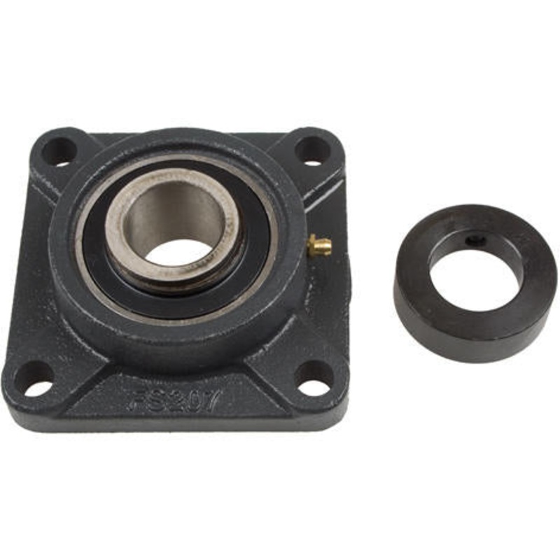 4 HOLE CAST IRON FLANGE WITH 1-1/4 BEARING  – 72mm HOUSING    -ECCENTRIC LOCK COLLAR