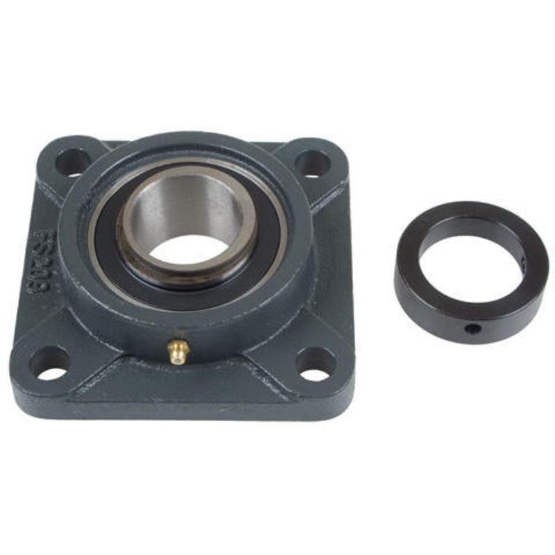 4 HOLE CAST IRON FLANGE WITH 1-3/4 BEARING  – ECCENTRIC LOCK COLLAR