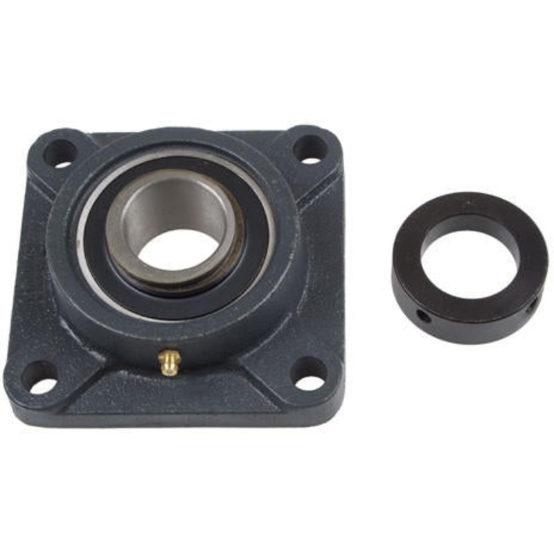 4 HOLE CAST IRON FLANGE WITH 1-3/8 BEARING  – ECCENTRIC LOCK COLLAR