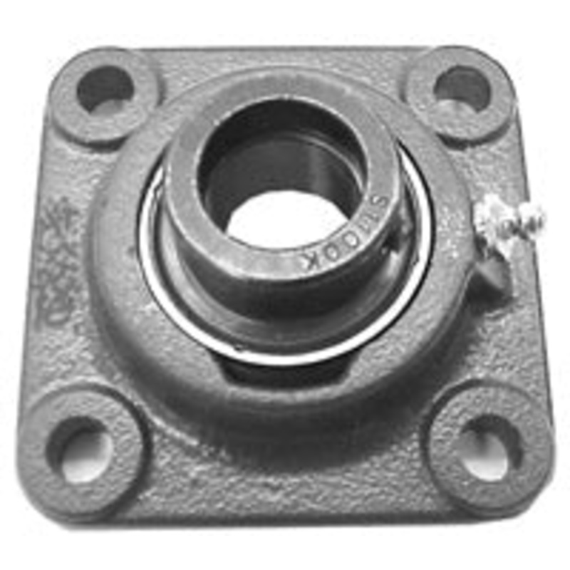 4 HOLE CAST IRON FLANGE WITH 2-3/16 BEARING  – ECCENTRIC LOCK COLLAR