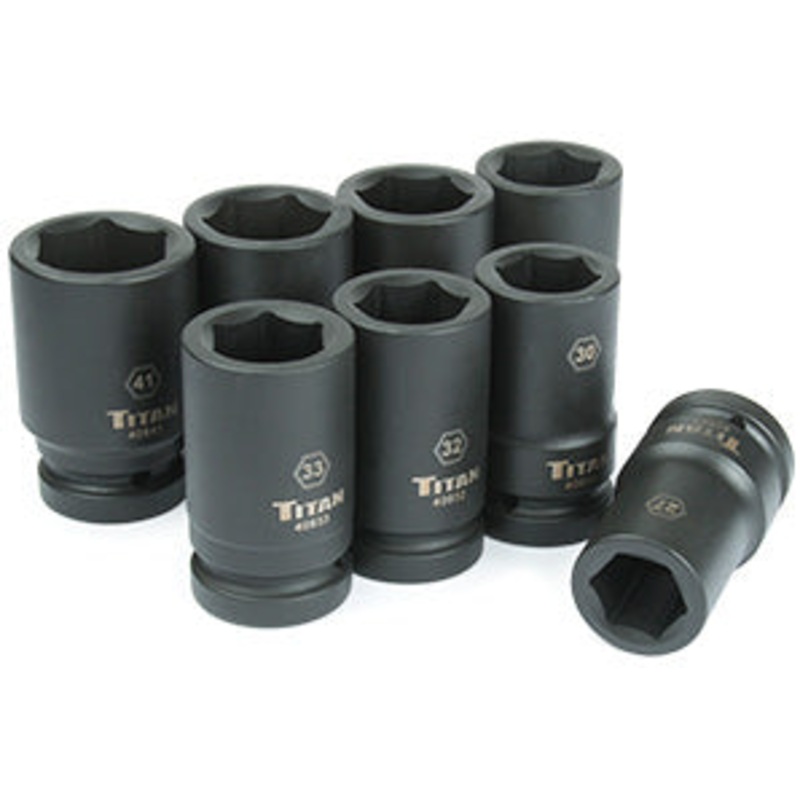 8 PC 1 DRIVE METRIC DW IMPACT SOCKE SET